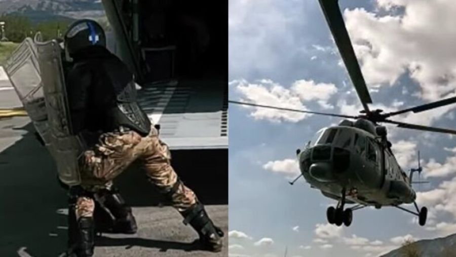 KFOR’un İtalyan Askerlerinden Helikopterli ve Kalabalık Kontrolü Odaklı Tatbikat