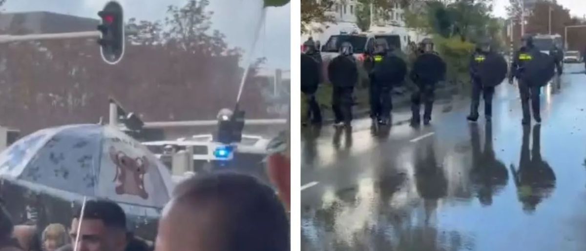 Lahey'de Polis, Mahkeme Çevresindeki Vatandaşları Dağıttı