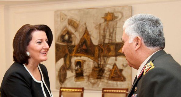 Jahjaga,  Türk Silahlı Kuvvetleri Heyetini Kabul Etti
