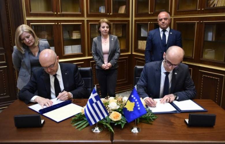 Kosova ile Yunanistan Arasında İş Birliği Belgesi İmzalandı