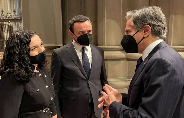 Osmani ve Kurti ABD Dışişleri Bakanı Blinken ile Görüştü