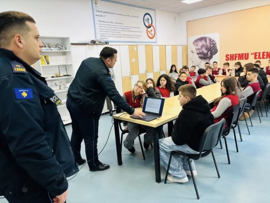 “Elena Gjika” İlkokulu’nda  “Narkotik Maddeler ve Sonuçları” Konulu Bilinçlendirme Konferansı