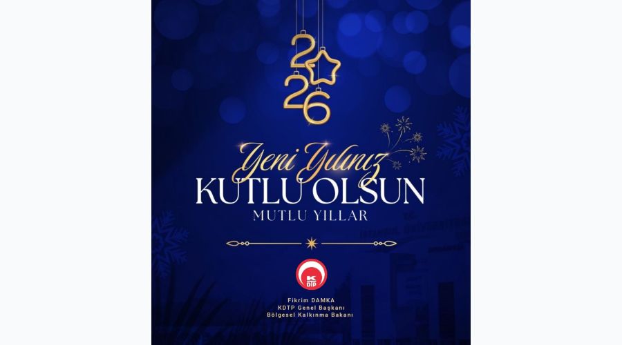 KDTP Genel Başkanı Fikrim Damka’dan 2026 Yeni Yıl Mesajı