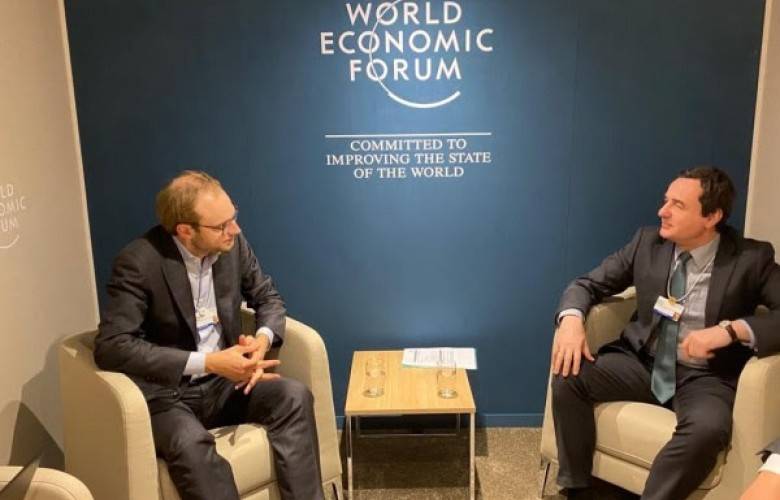 Kurti, Davos'ta “Celonis” Şirketi Eş Başkanı ile Bir Araya Geldi