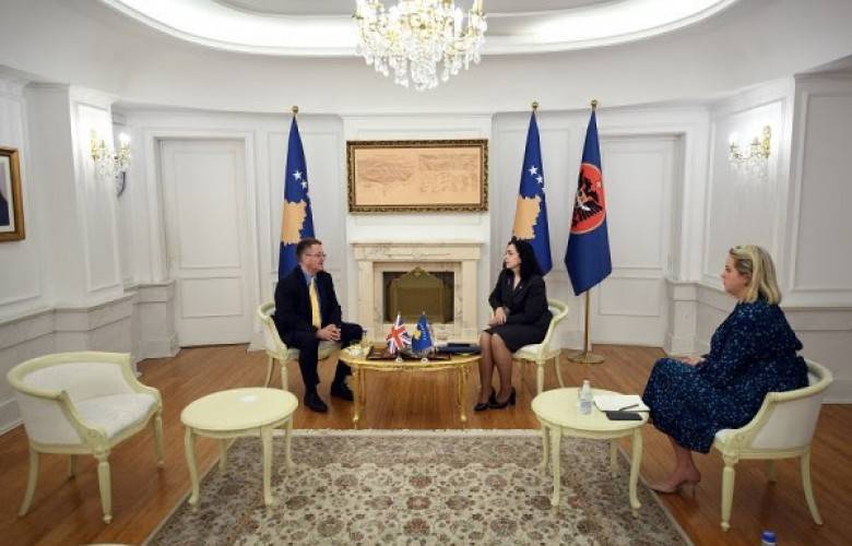 Osmani, İngiltere Büyükelçisini Kabul Etti