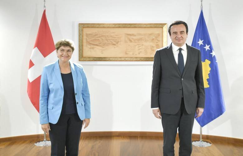 Kurti, İsviçre Savunma Bakanı’nı Kabul Etti