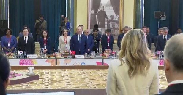 G20 toplantısında Türkiye için saygı duruşu