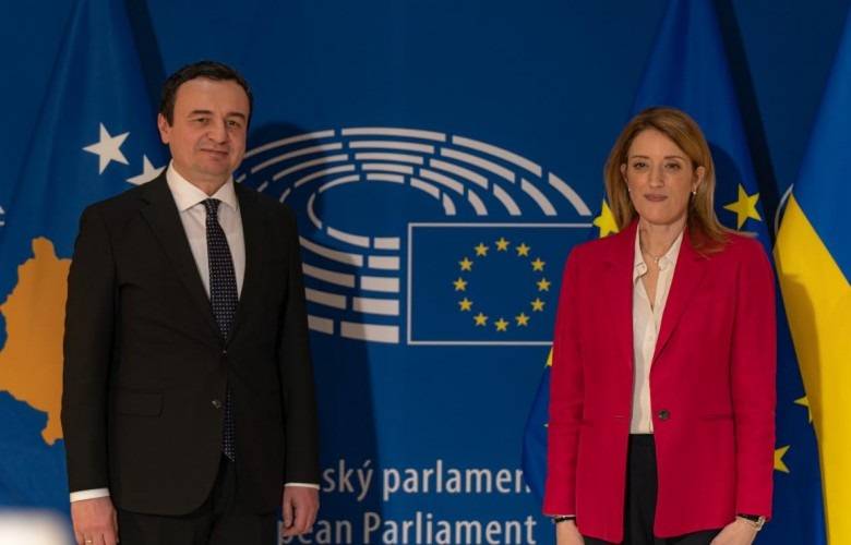 Kurti-Metsola Görüşmesinde Kosova’nın AB’ye Katılımından Söz Edildi
