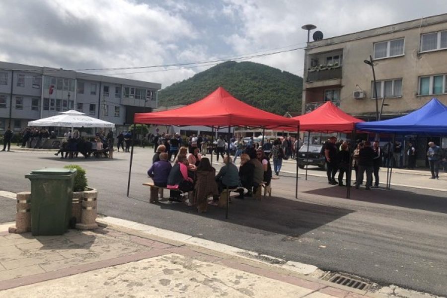 Zubin Potok’ta da Protesto Devam Ediyor