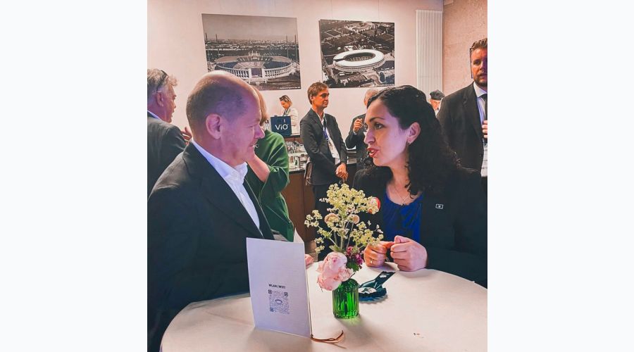 Osmani, Almanya Başbakanı Scholz ile Görüştü