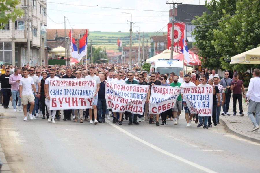 Sırpların Protestosu Nedeniyle Graçanica’da Ana Yol Ulaşıma Kapatıldı
