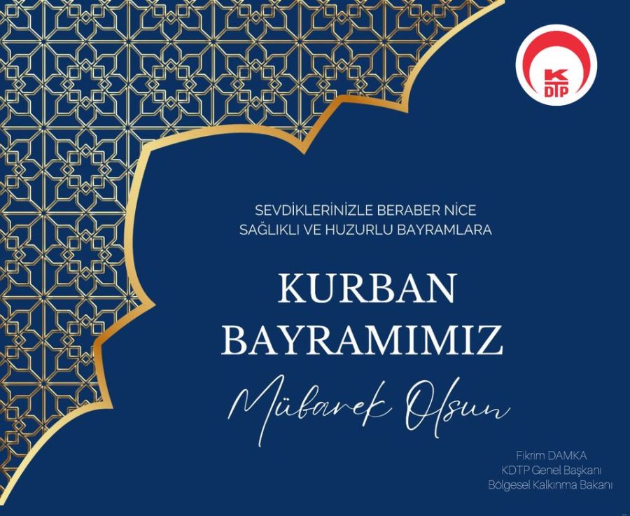 Bakan Damka’dan Bayram Kutlaması