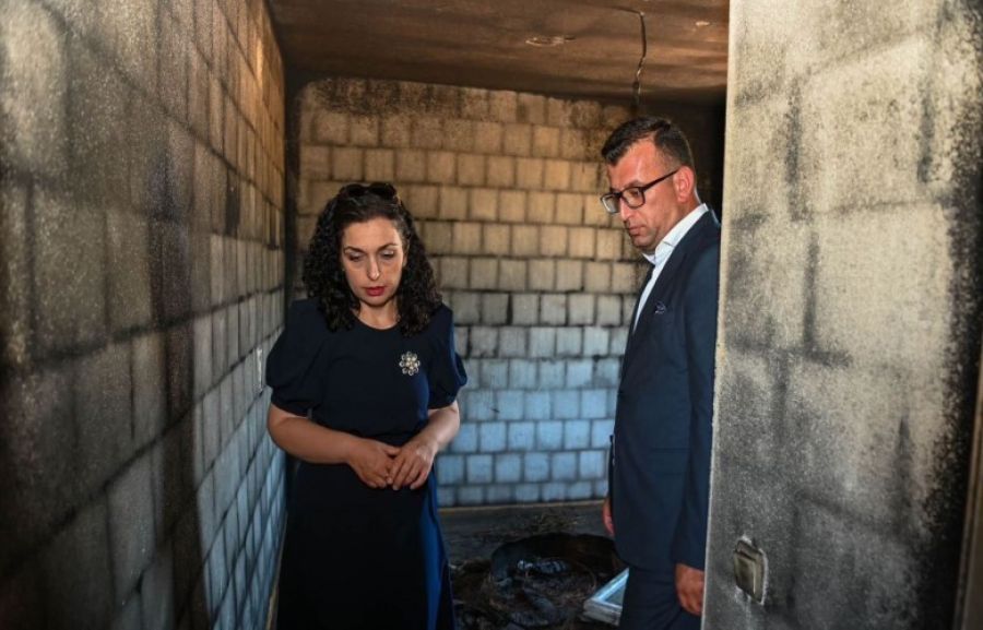 Osmani, Evi Kundaklanan Joziç Ailesini Ziyaret Etti