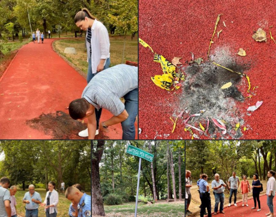 Tavuk Bahçe Parkı’nda Yenilenen Koşu Yoluna Kasıtlı Zarar