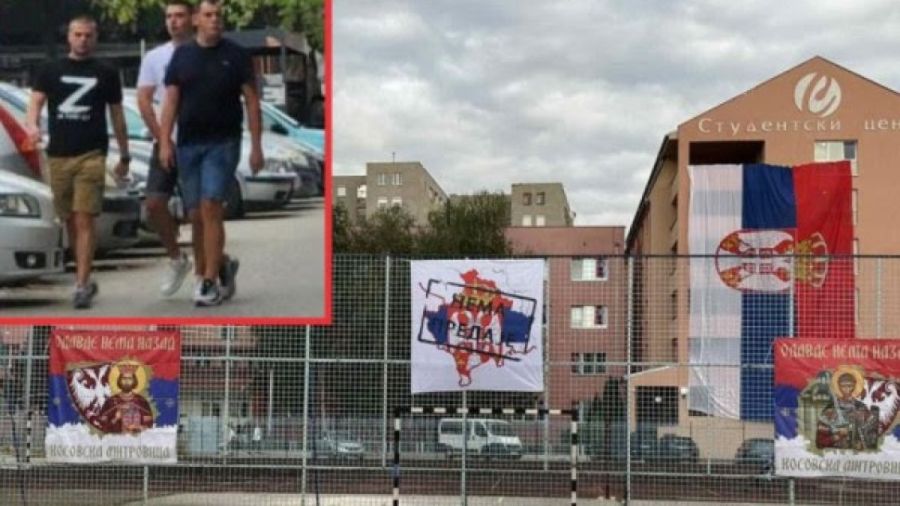 Radoiçiç'in Tehditleri Ardından Şimdi de Rus Sembolleri Taşıyan Kişiler Kuzeyde Sırp Bayraklarını Açtı