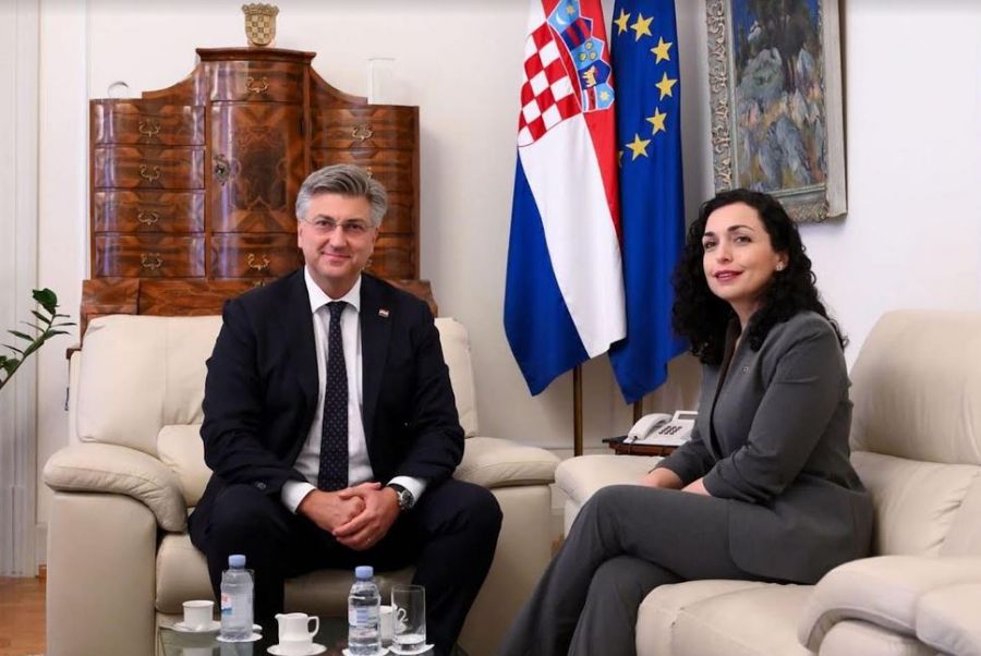 Osmani, Hırvat Başbakanı ile Kosova’daki Son Gelişmeleri Görüştü