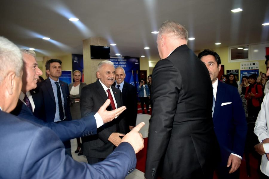 Bakan Damka Gostivar’da Binali Yıldırım ile Görüştü