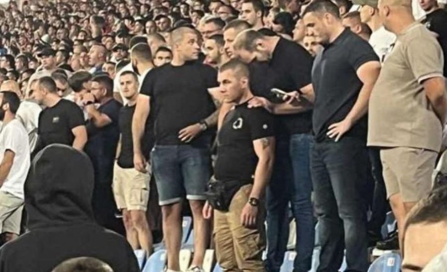Banjska Teröristleri Sırbistan-İngiltere Maçında Görüldü