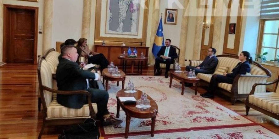 Konjufca, AK Raportörü Bakoyannis'i Kabul Etti
