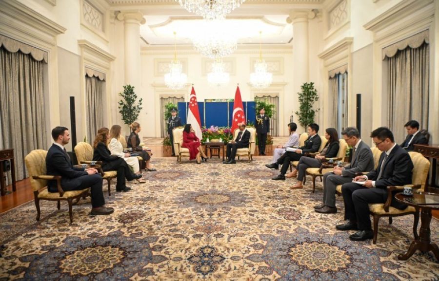 Osmani ve Singapur Başkanı Ekonomi İşbirliğini Görüştü