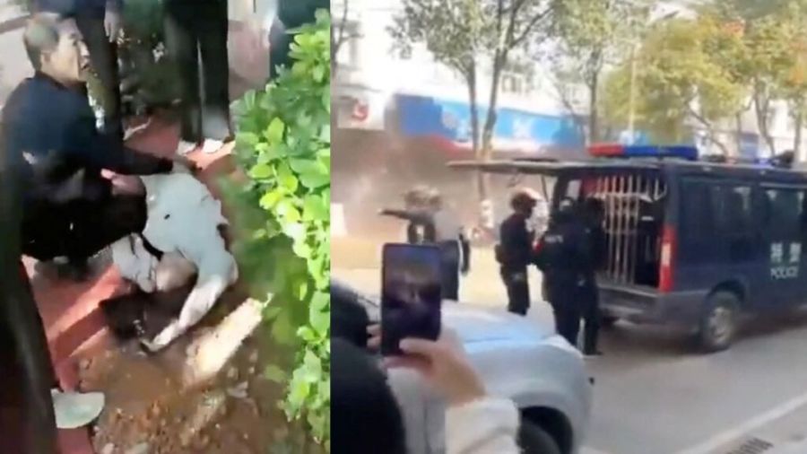Top mermileri sınırdaki kasabaları vurdu: Çin'de çok sayıda yaralı var