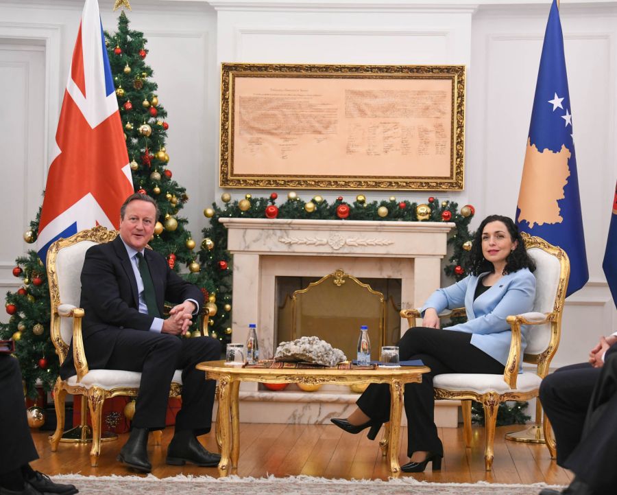 Cameron'la Kosova'nın Uluslararası Konumunun Güçlendirilmesini Görüştük