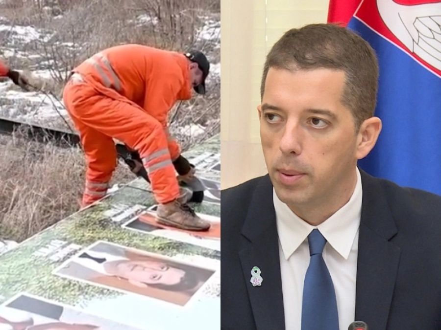 Djuriç, Zveçan'daki Reklam Billboardın Kaldırılmasına Tepki Gösterdi