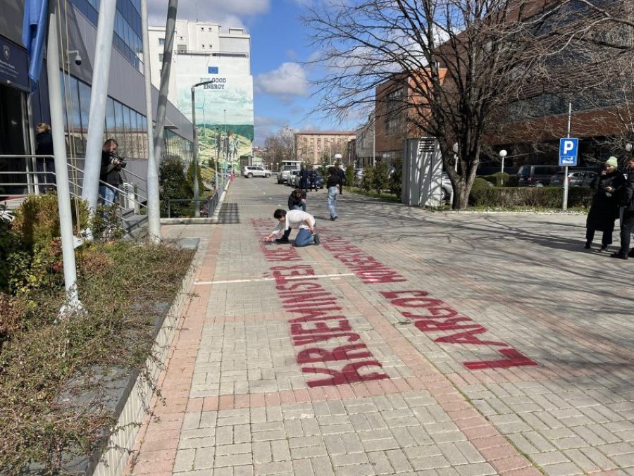 PSD’nin Hükümet Binası Önünde Sembolik Eylemi