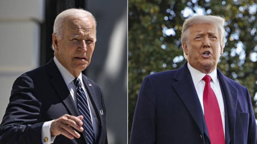 Biden, Trump'a fark attı