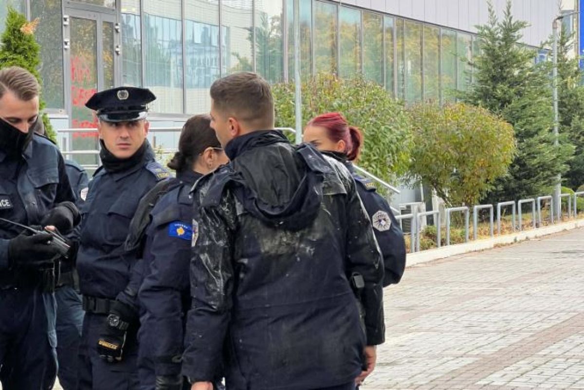 Protestoda Polis Memuruna Yumurta Atıldı