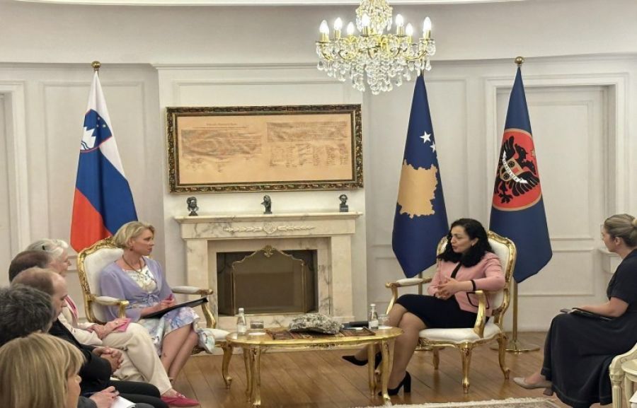  Osmani de Slovenya Meclis Başkanı Klakoçar Zupançic'i Kabul Etti