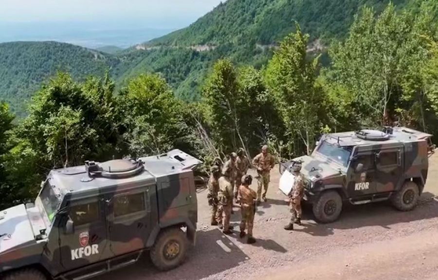 KFOR, Sırbistan ile Sınırdan Bir Video Yayınladı