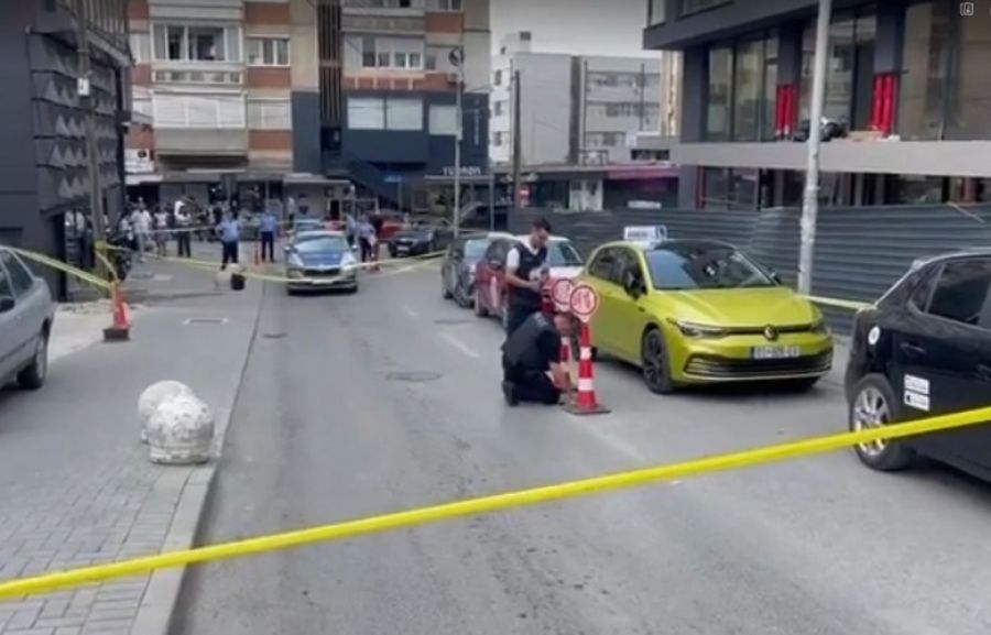 Priştine'de Gazmend Zajmi Caddesi'nde Silahlı Çatışma