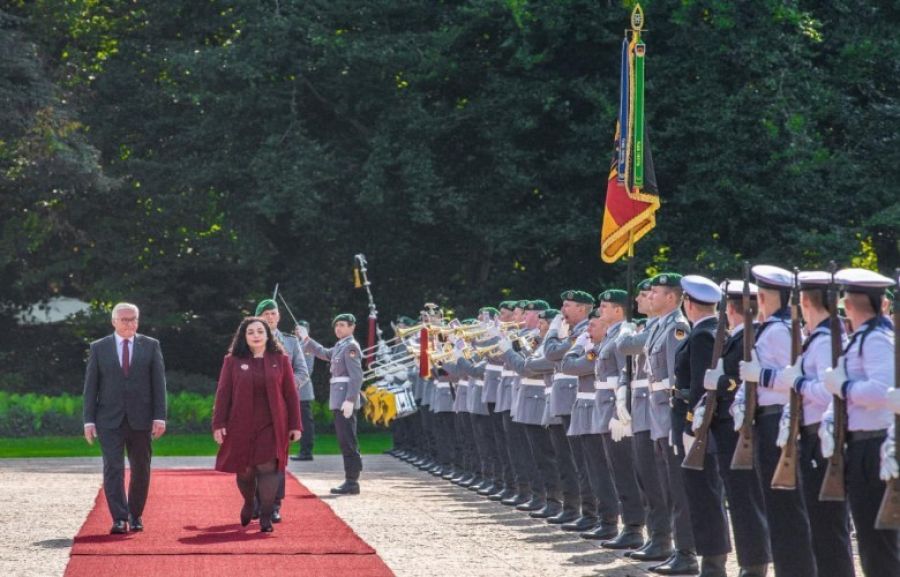Osmani Almanya'ya Gitti, Alman Mevkidaşı Steinmeier ile Görüşecek