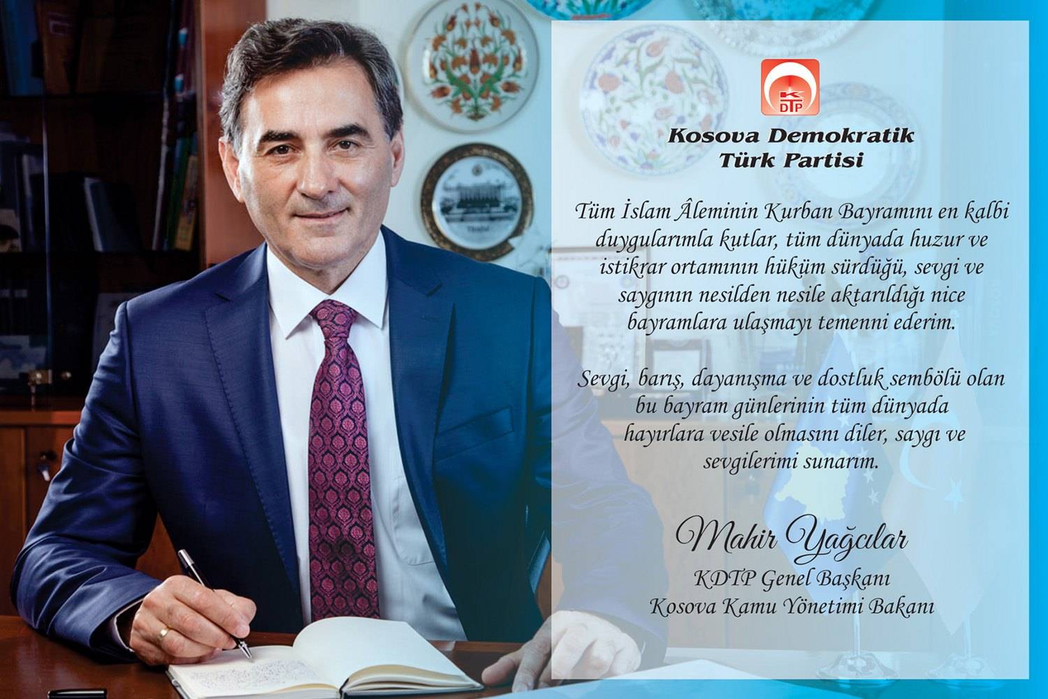 Bakan Yağcılar’dan Bayram Mesajı