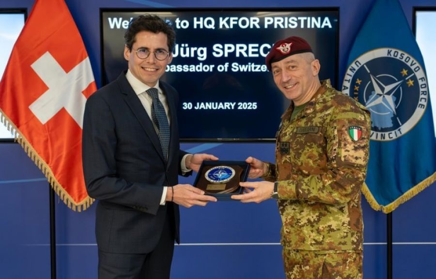 KFOR ve İsviçre Büyükelçiliği Kosova’da Güvenliği Görüştü
