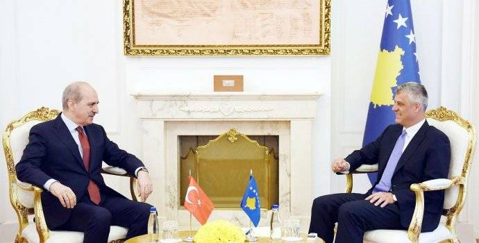 Türkiye Başbakan Yardımcısı Kurtulmuş Cumhurbaşkanı Thaçi ile Görüştü