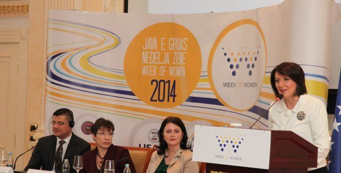 Jahjaga: Toplumun İlerlemesi Sadece Kadının Tam Katılımıyla Olabilir