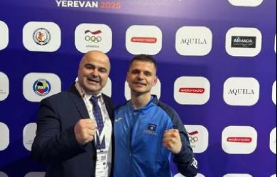 Maliqi, Erivan’daki Karate Şampiyonasında Bronz Madalya Kazandı