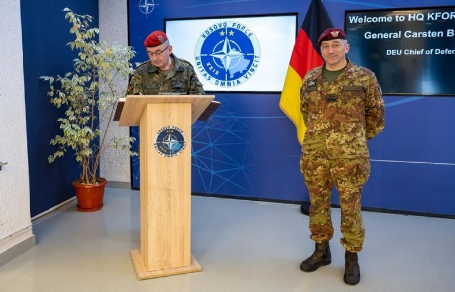 Barduani ve Almanya Savunma Şefi Kosova'daki Güvenliği Görüştü