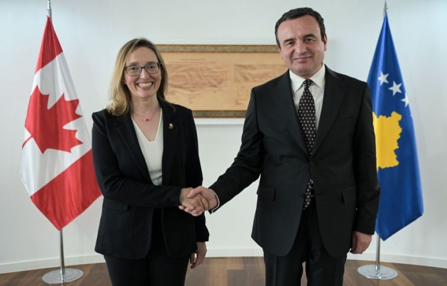 Kurti, Kanada’nın Kosova Büyükelçisi ve Senatörler Heyetini Kabul Etti