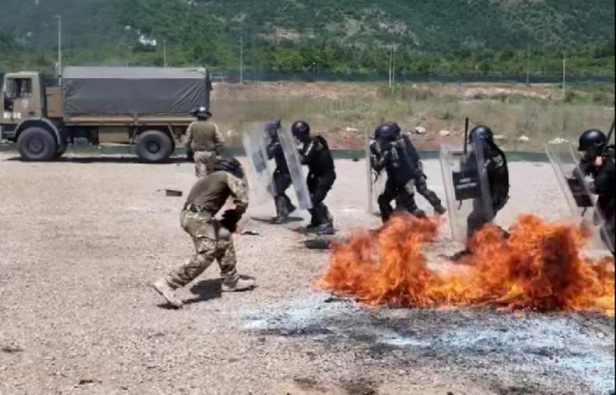 Arnavutluk ve Kuzey Makedonya Askerleri KFOR Kapsamında Yoğun Tatbikata Katıldı