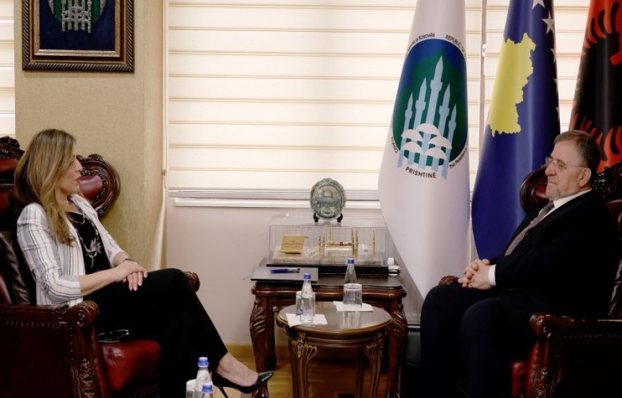 Müftü Tërnava UNMIK Şefi Ziadeh'i Veda Ziyaretine Kabul Etti