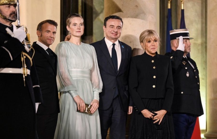 Macron, Kurti’yi Élysée Sarayı’nda Kabul Etti