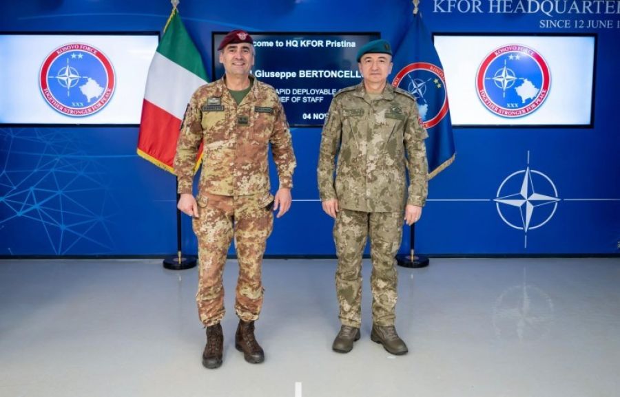 Generaller Ulutaş ve Bertoncello Kosova’daki Güvenlik Durumunu Görüştü