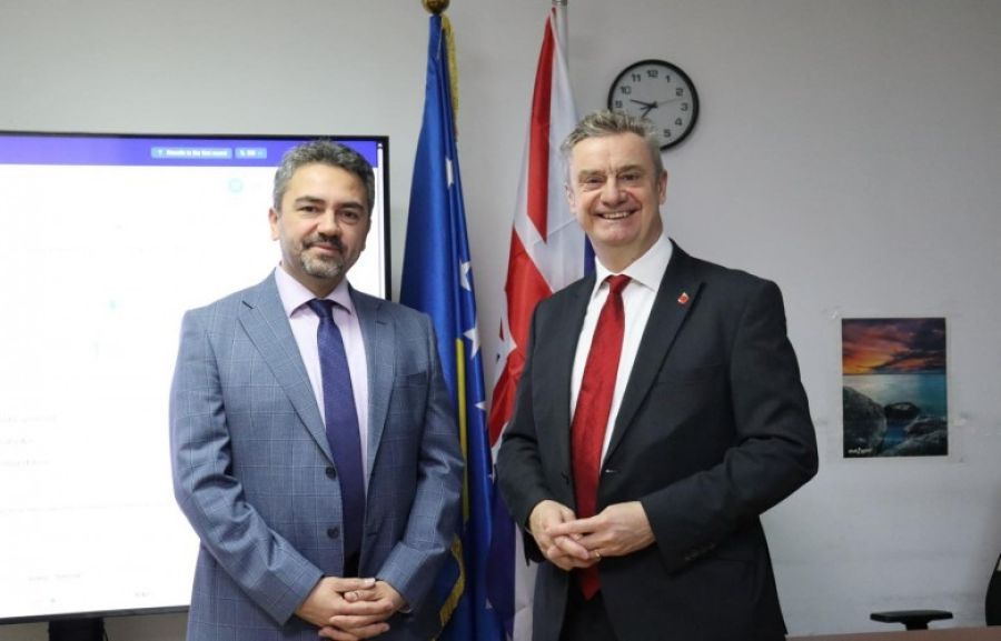 MSK Başkanı Radoniqi, Britanya Büyükelçisi Hargreaves ile Görüştü