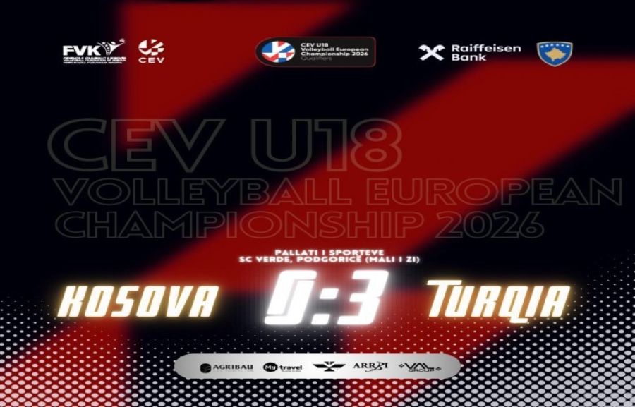Kosova U18 Voleybol Takımı Türkiye’ye 3-0 Mağlup Oldu