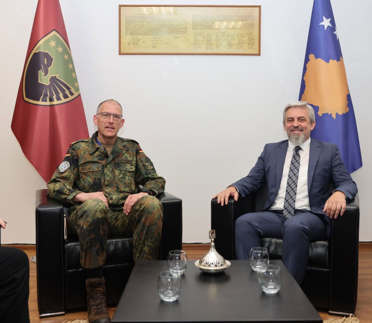 Kervan, NATO İrtibat Ekibi Müdürünü Kabul Etti