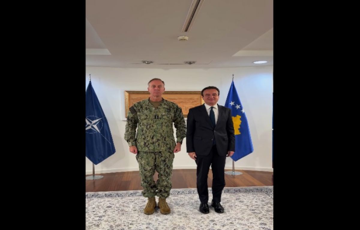 Kurti, NATO Komutanı Amiral Wikoff ile Güvenlik ve İş Birliğini Görüştü
