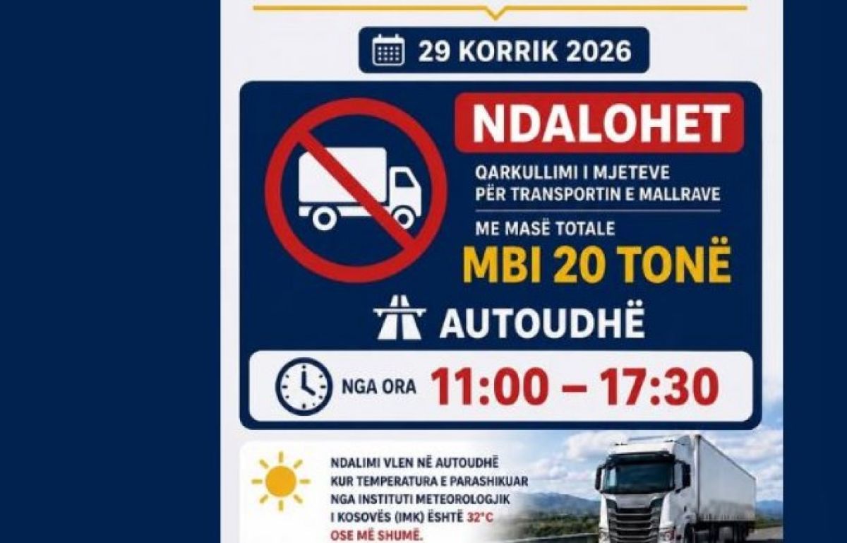 Aşırı Sıcaklar Nedeniyle Otoyollarda Ağır Vasıtalara Geçici Kısıtlama